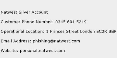 Natwest Silver Account Phone Number Customer Service