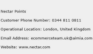 Nectar Points Phone Number Customer Service