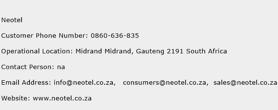 Neotel Phone Number Customer Service