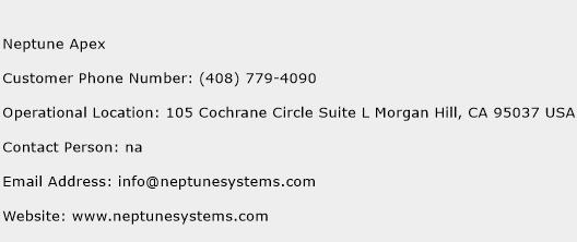 Neptune Apex Phone Number Customer Service