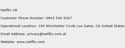 Netflix UK Phone Number Customer Service