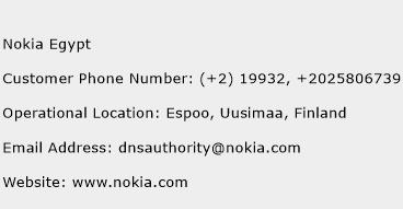 Nokia Egypt Phone Number Customer Service