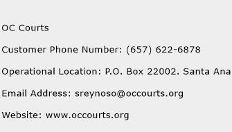 OC Courts Phone Number Customer Service