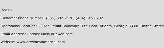 Ocwen Phone Number Customer Service
