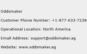 Oddsmaker Phone Number Customer Service