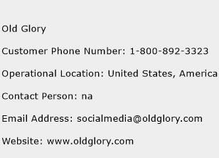 Old Glory Phone Number Customer Service