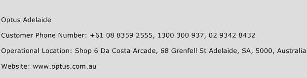 Optus Adelaide Phone Number Customer Service