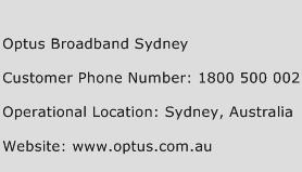 Optus Broadband Sydney Phone Number Customer Service