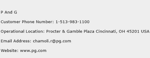 P And G Phone Number Customer Service