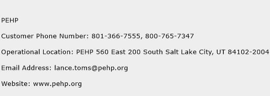 PEHP Phone Number Customer Service