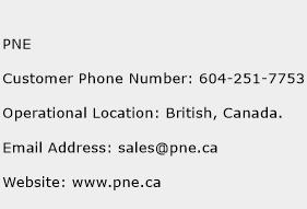 PNE Phone Number Customer Service