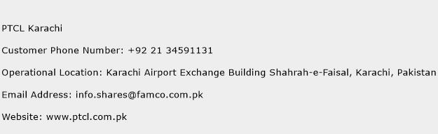 PTCL Karachi Phone Number Customer Service