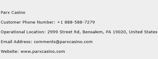 Parx Casino Phone Number Customer Service