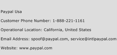 Paypal Usa Phone Number Customer Service