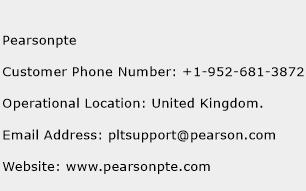 Pearsonpte Phone Number Customer Service