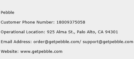 Pebble Phone Number Customer Service