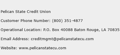 Pelican State Credit Union Phone Number Customer Service