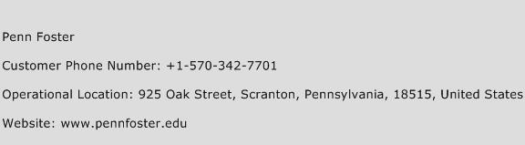 Penn Foster Phone Number Customer Service