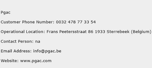 Pgac Phone Number Customer Service