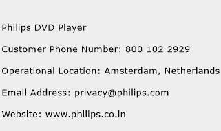 Philips DVD Player Phone Number Customer Service