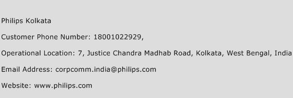 Philips Kolkata Phone Number Customer Service
