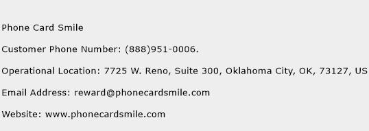 Phone Card Smile Phone Number Customer Service