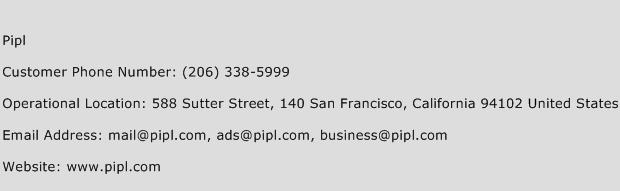 Pipl Phone Number Customer Service