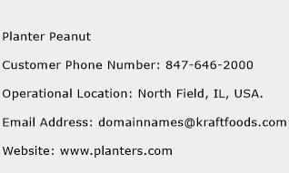 Planter Peanut Phone Number Customer Service