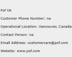 Pof Uk Phone Number Customer Service