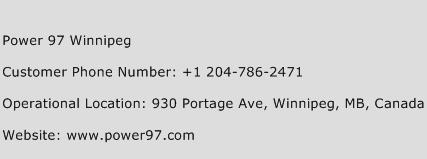 Power 97 Winnipeg Phone Number Customer Service