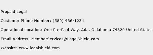 Prepaid Legal Phone Number Customer Service