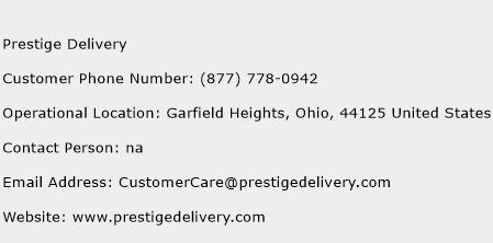 Prestige Delivery Phone Number Customer Service