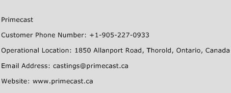 Primecast Phone Number Customer Service