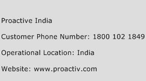 Proactive India Phone Number Customer Service