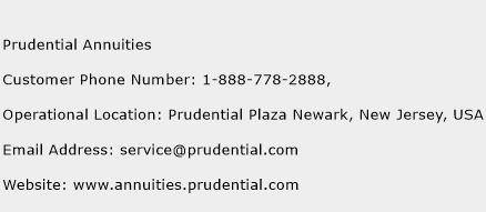 Prudential Annuities Phone Number Customer Service