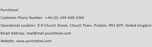 Punchbowl Phone Number Customer Service