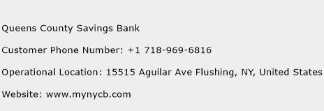 Queens County Savings Bank Phone Number Customer Service