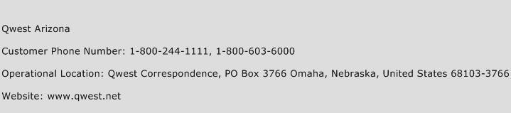 Qwest Arizona Phone Number Customer Service