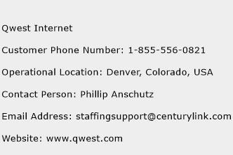 Qwest Internet Phone Number Customer Service