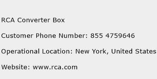 RCA Converter Box Phone Number Customer Service