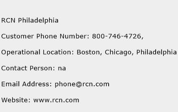 RCN Philadelphia Phone Number Customer Service