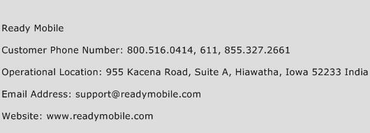 Ready Mobile Phone Number Customer Service