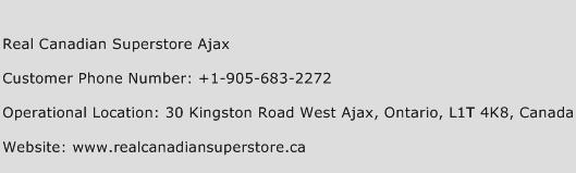 Real Canadian Superstore Ajax Phone Number Customer Service