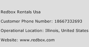 Redbox Rentals Usa Phone Number Customer Service