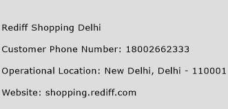 Rediff Shopping Delhi Phone Number Customer Service