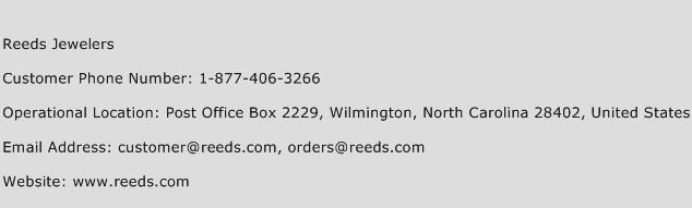 Reeds Jewelers Phone Number Customer Service
