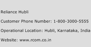 Reliance Hubli Phone Number Customer Service