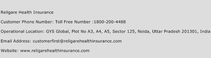 Religare Health Insurance Phone Number Customer Service