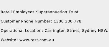 Retail Employees Superannuation Trust Phone Number Customer Service