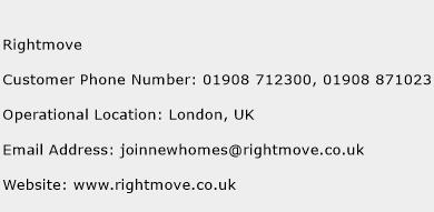 Rightmove Phone Number Customer Service
